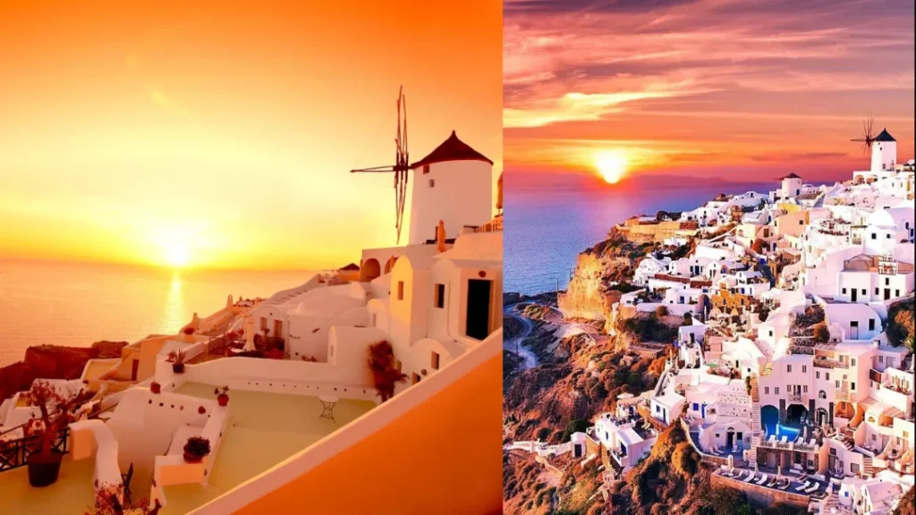 Sunset in Santorini