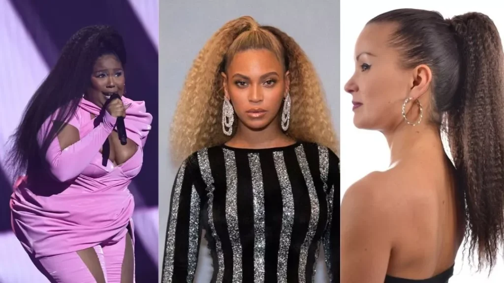 Textured or Crimped Ponytail