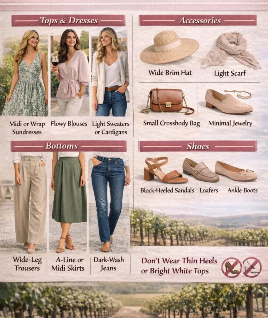What to Wear to a Wine Tour for Women
