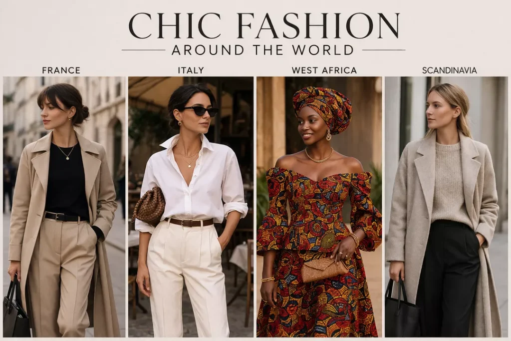 Chic fashion around world