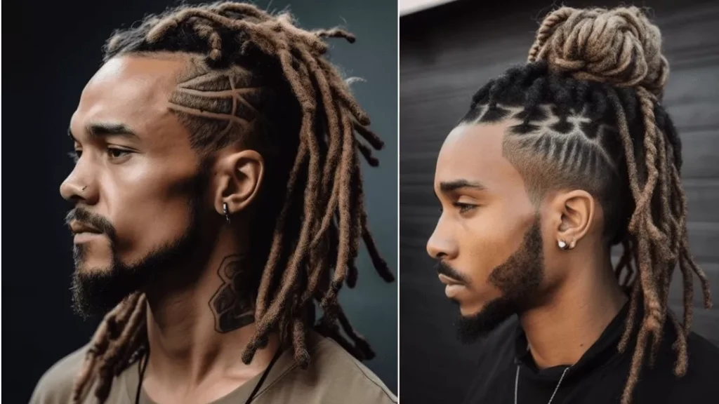 Locs with Geometric Shave Design