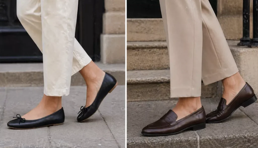 French Style Ballet Flats or Simple Loafers
