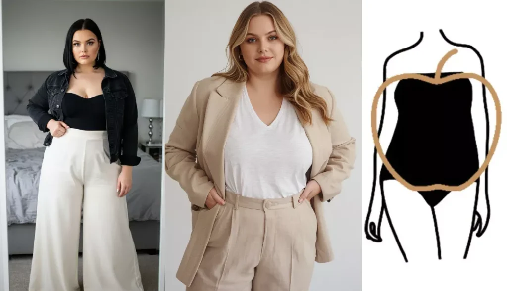 Chic Outfits for Apple-Shaped Bodies