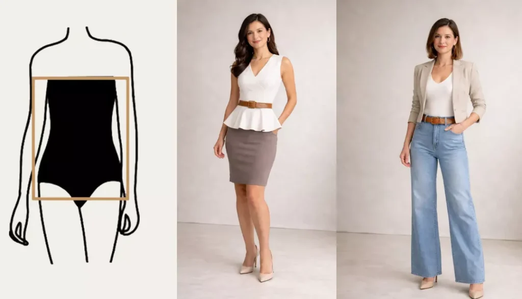 Chic Outfits for Rectangle Bodies