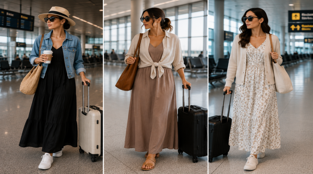 Elegant Maxi Dress Travel Jet Set Style