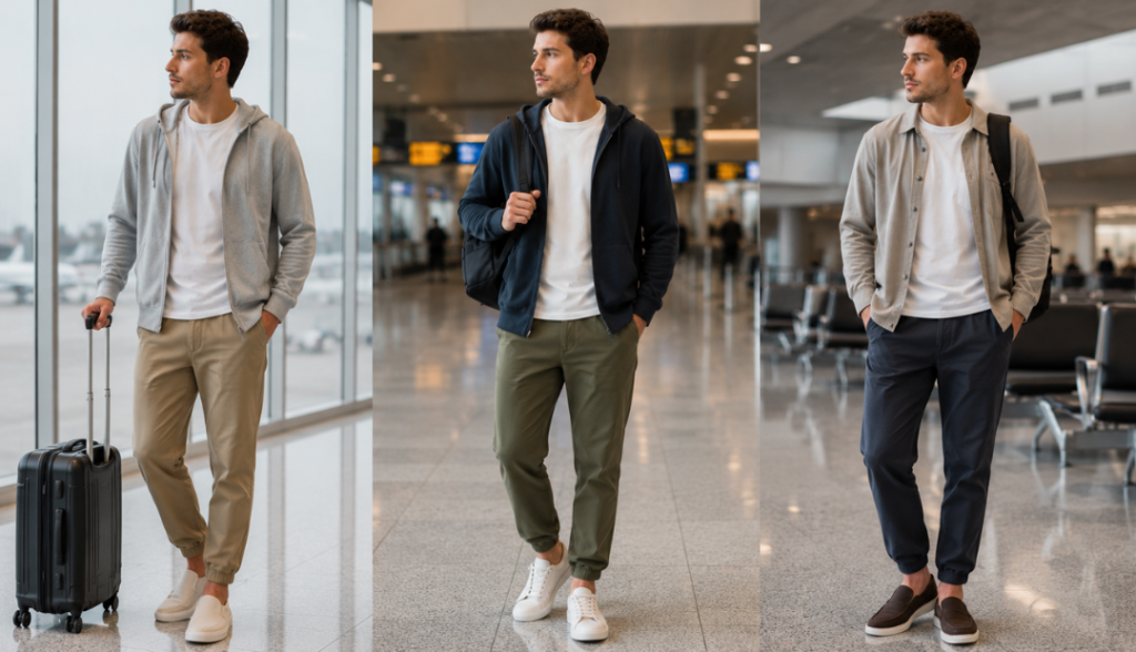 Comfortable wear for men traveling