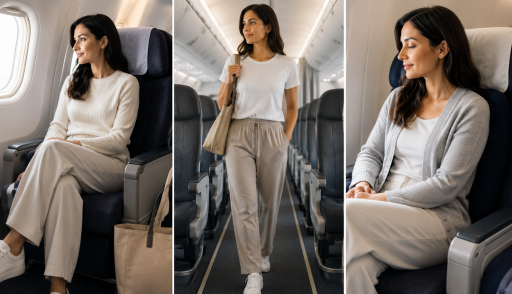 Comfortable wear for women traveling
