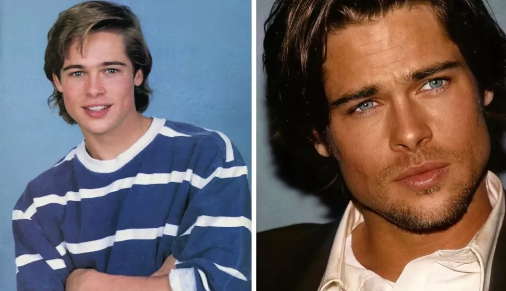 Brad Pitt with hunter eyes