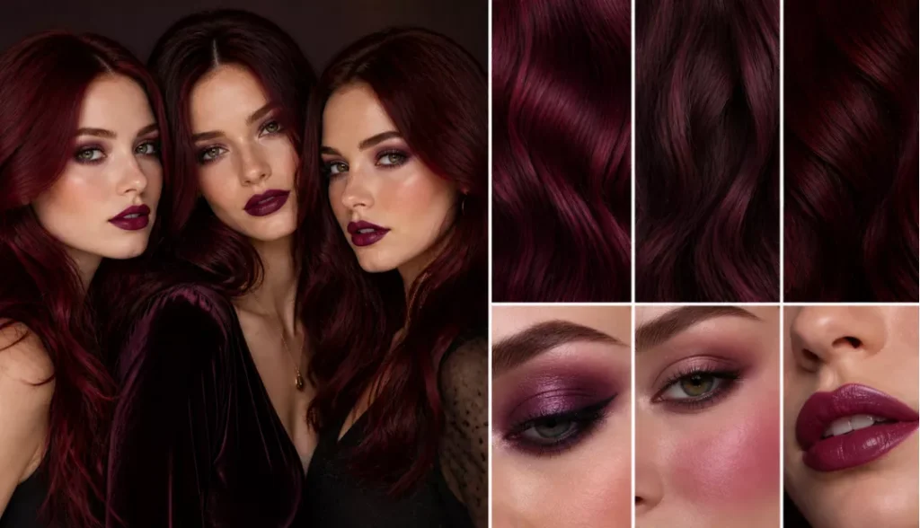Cool Red Hair — Burgundy, Wine, Deep Mahogany