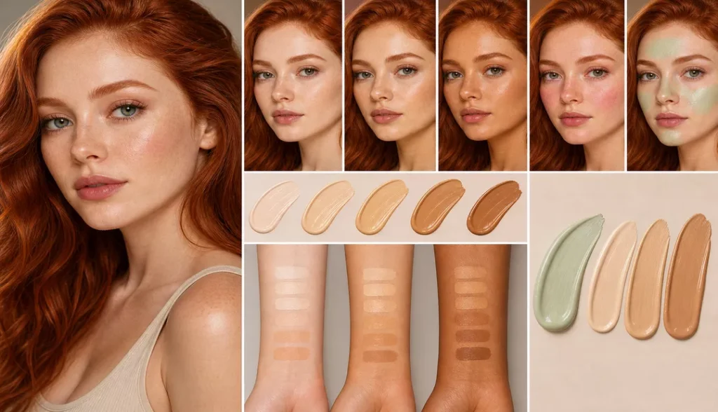 Foundation and Concealer Match for Red Hair