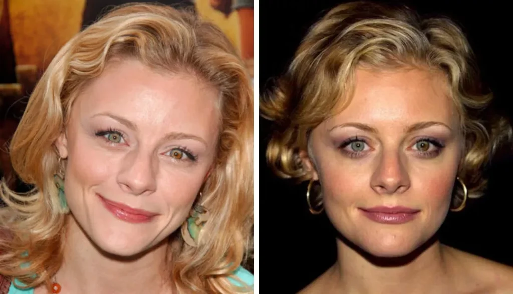 Jessica Cauffiel with complete heterochromia