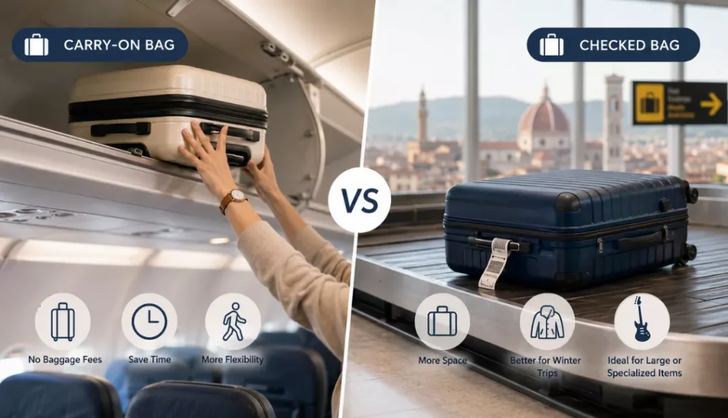 Carry-on vs Checked Bag