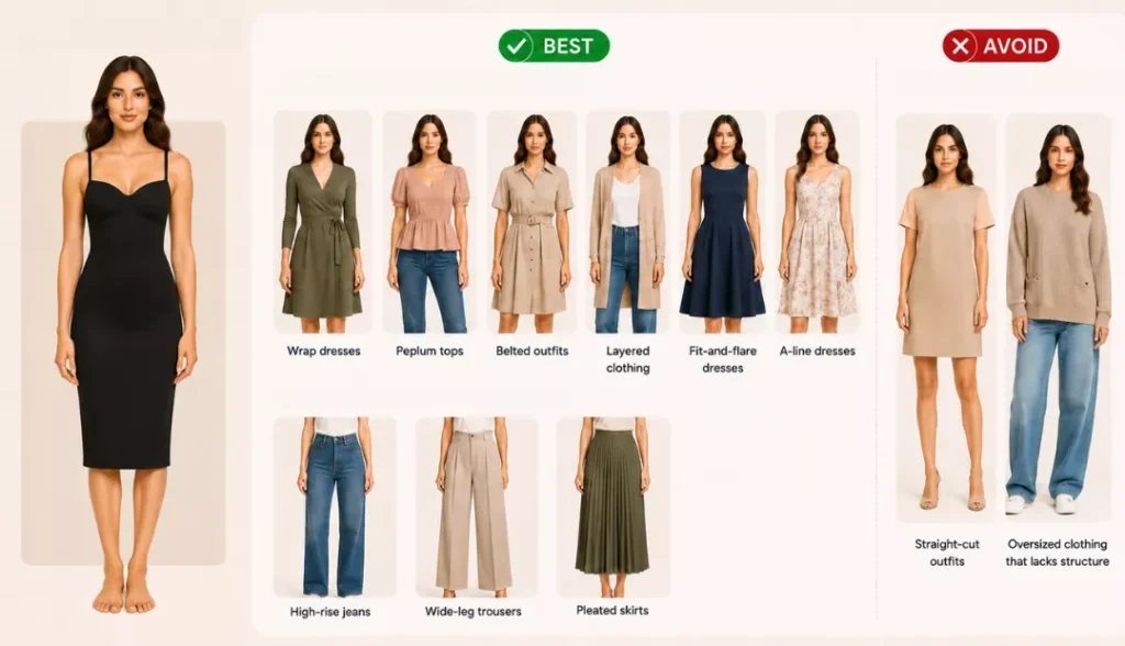 Dressing Guide for Rectangle Body