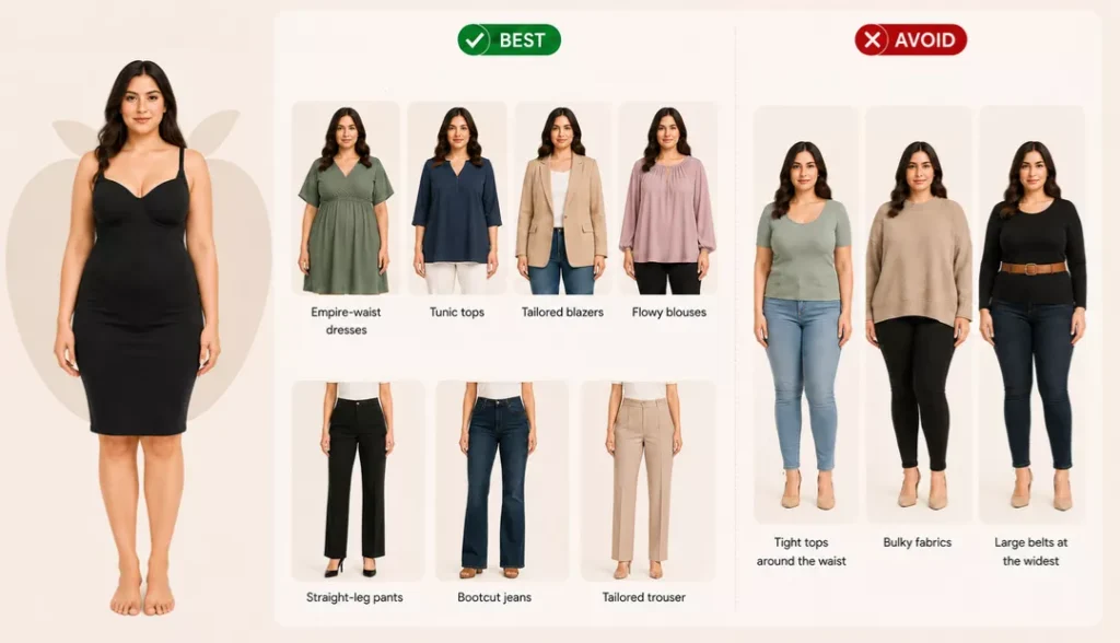 How to Dress an Apple-Shaped Body