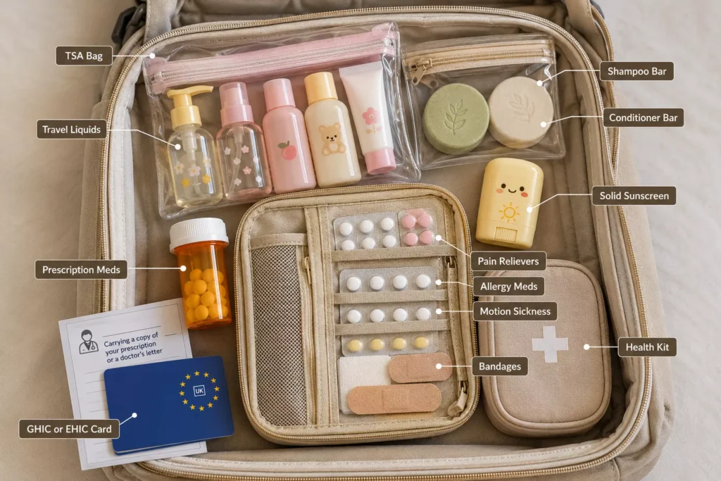 Toiletries and Health Items for Europe