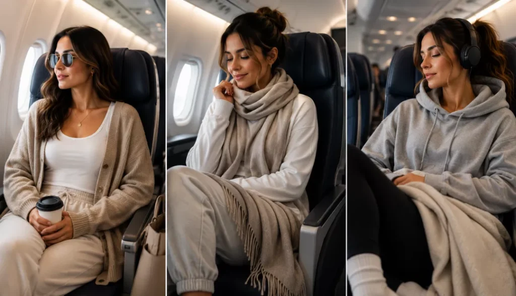 Cozy layers for flight for Chic Outfit