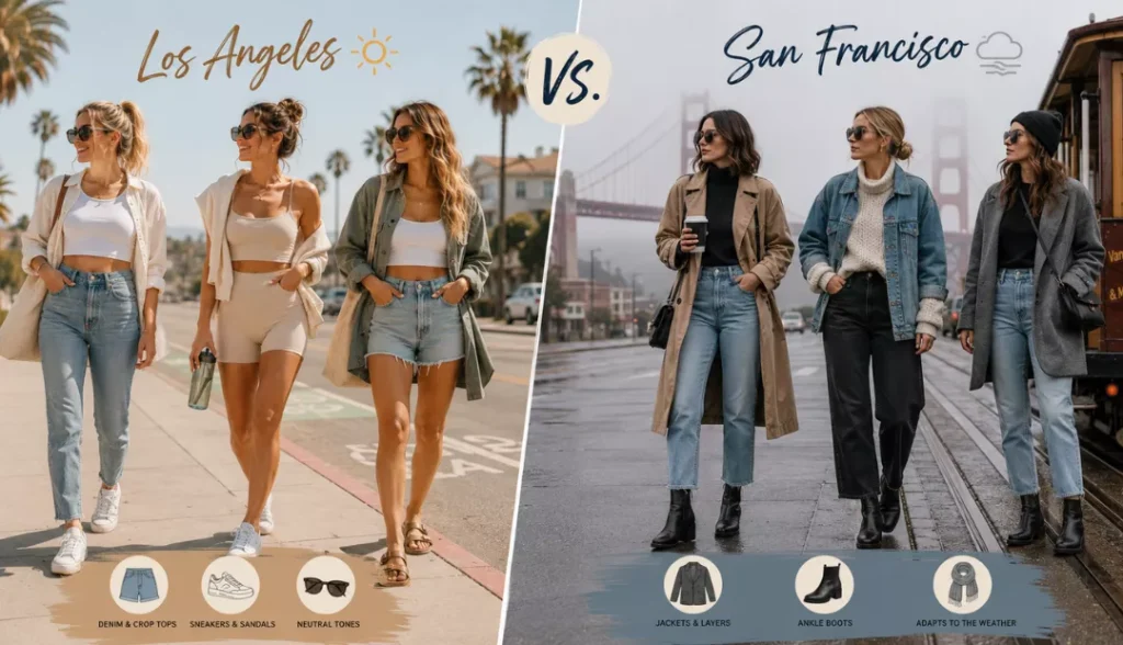 Los Angeles vs San Francisco Women's Style 