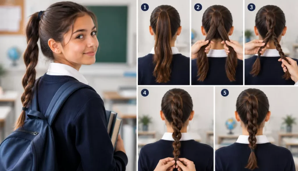 Twisted Rope Braid Ponytail 